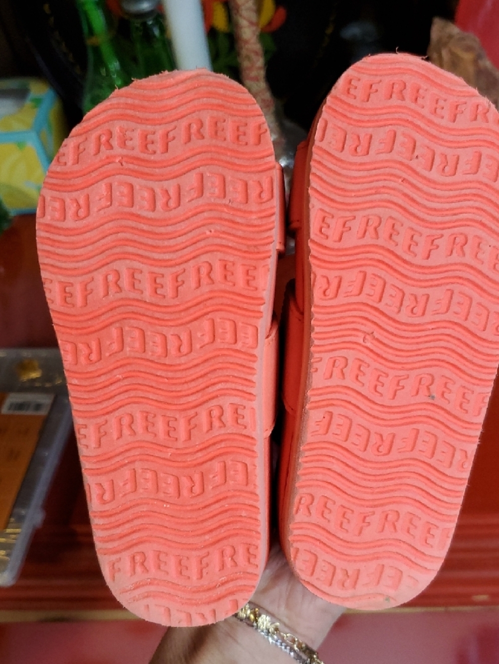 Reef Coral Pink Girls Sandals - Picture 3 of 4